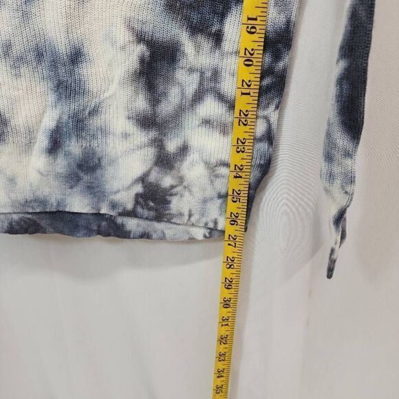 AE American Eagle Women's Size Small Tie Dye Crocheted Sweater Top Long Sleeve C - Picture 4 of 6